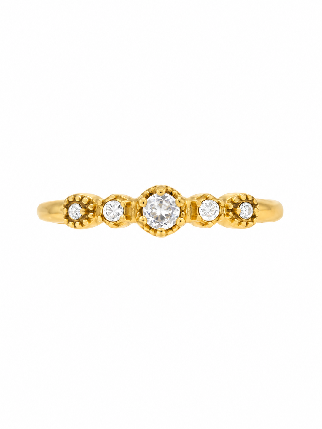 Bague en acier inoxydable "AMBRE"