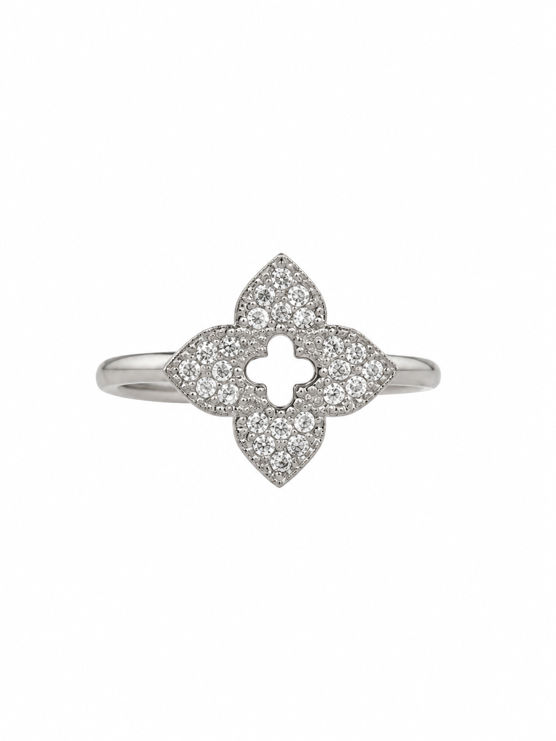 Bague en acier inoxydable "CAMÉLIA"