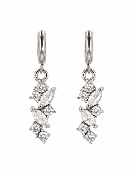 Boucles d'oreilles en acier inoxydable "ALYSSA"