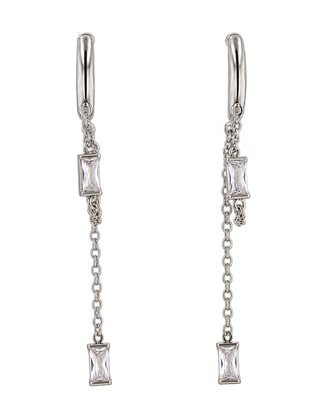Boucles d'oreilles en acier inoxydable "ARINE"