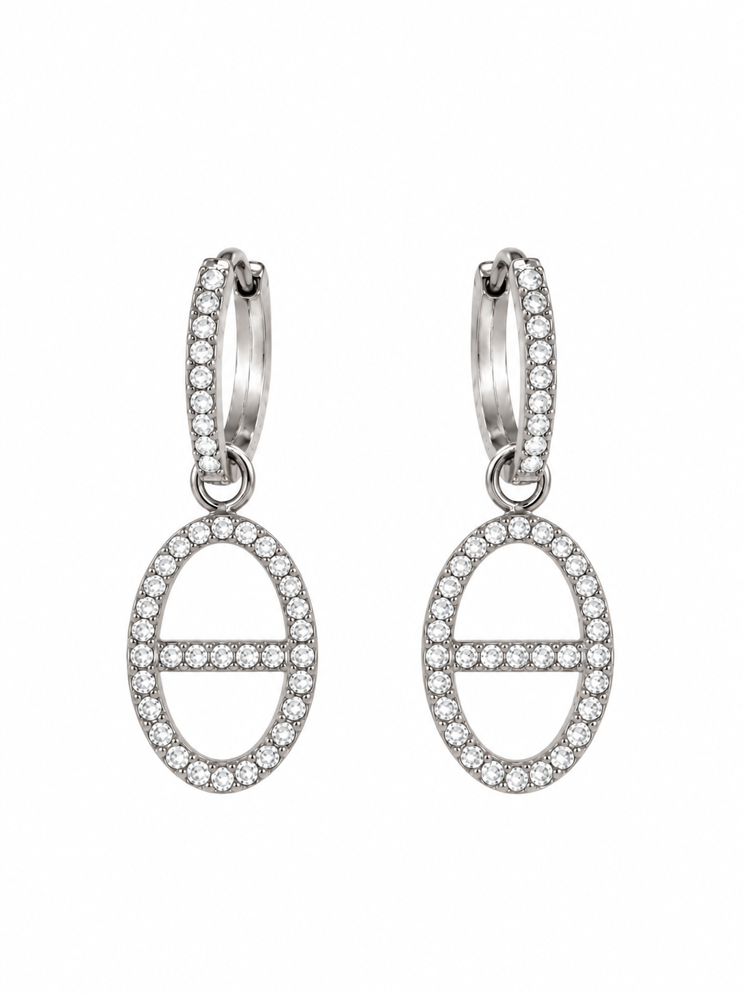 Boucles d'oreilles en acier inoxydable "GEORGIA"