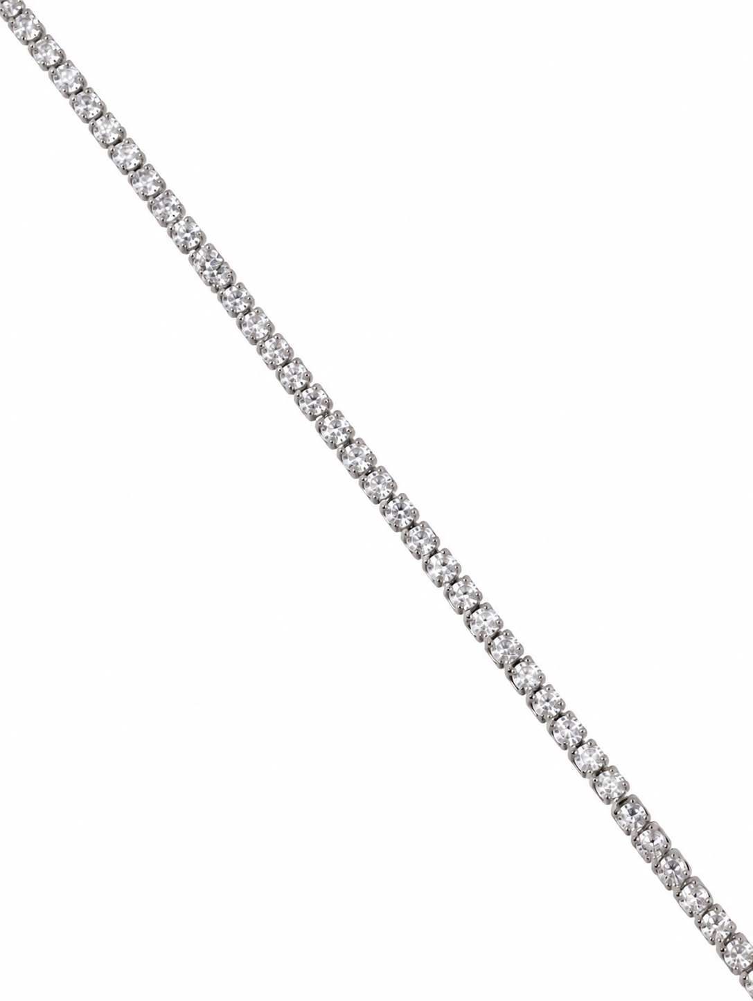 Chaîne de cheville en acier inoxydable "CRYSTAL"