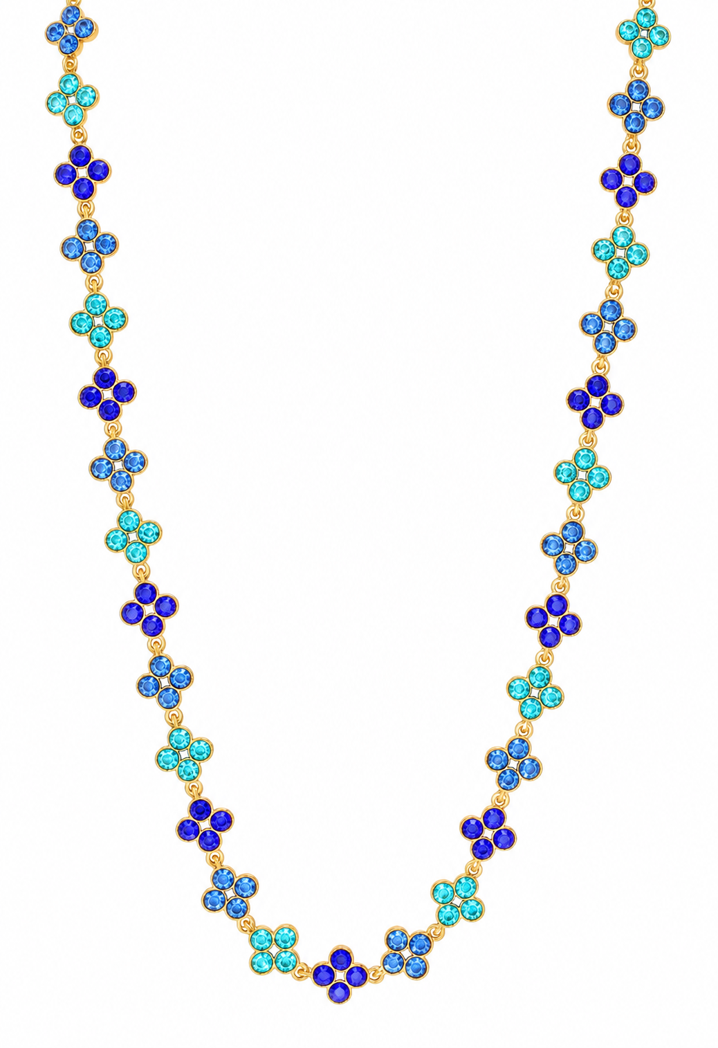 Collier en acier inoxydable "ALYA FULL BLUE"