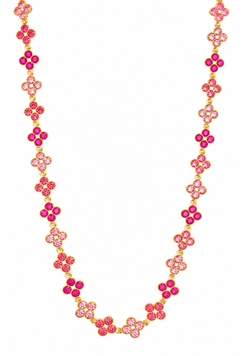 Collier en acier inoxydable "ALYA FULL PINK"