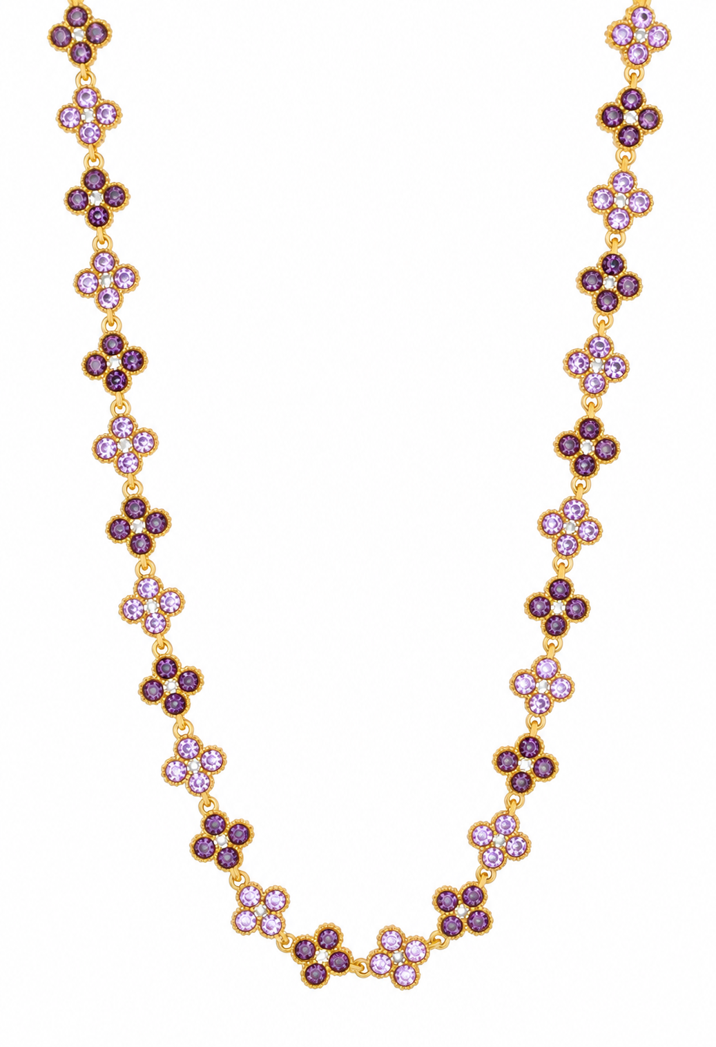 Collier en acier inoxydable "ALYA PURPLE"