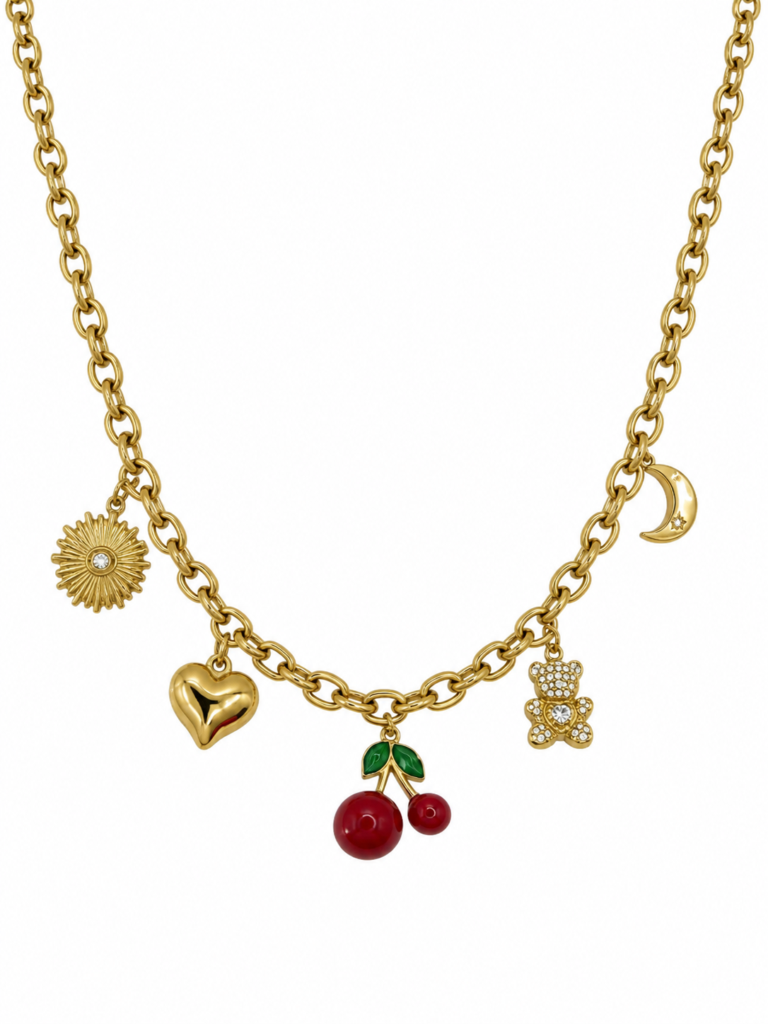 Collier en acier inoxydable "CATALEYA"