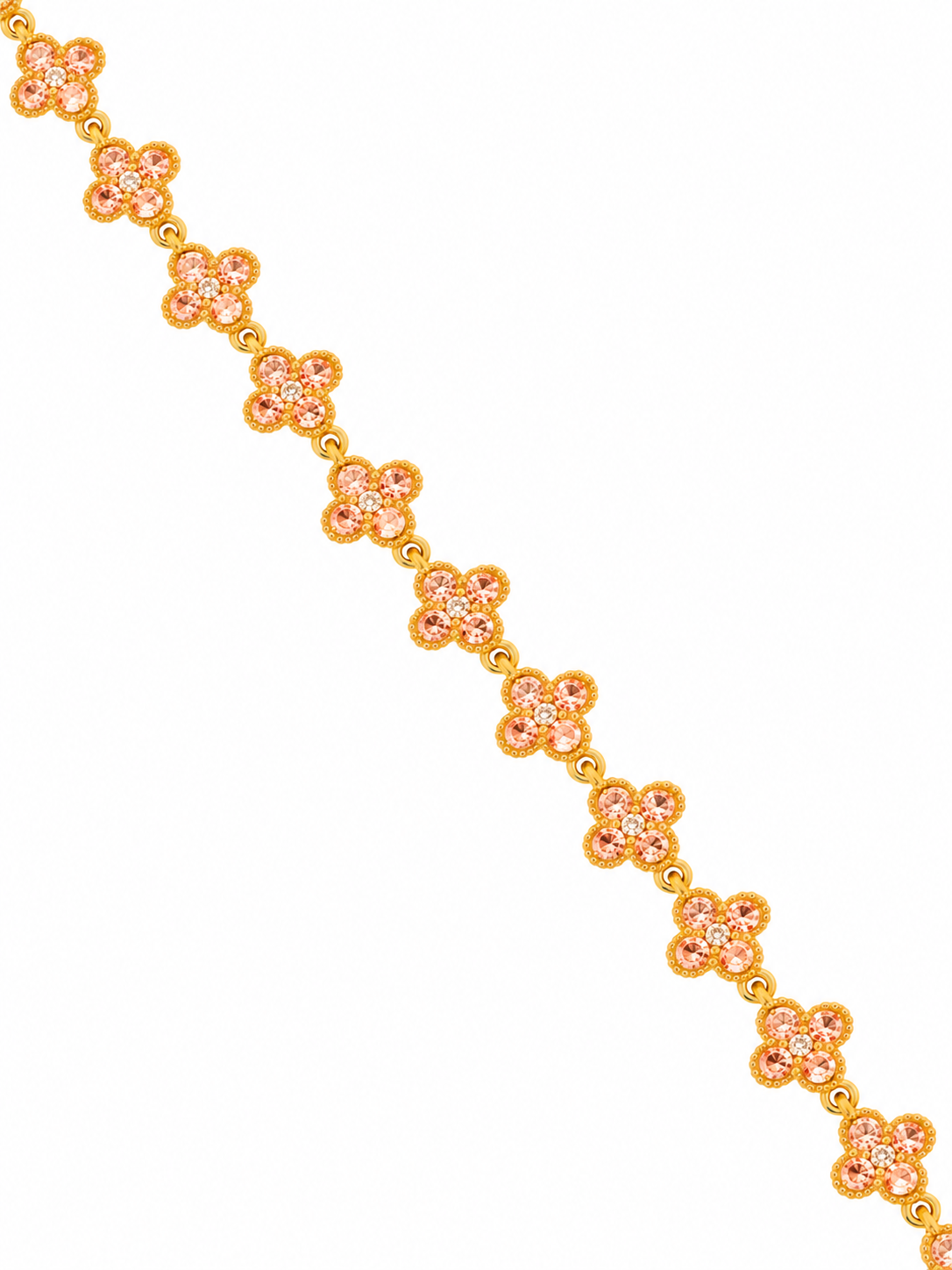 Bracelet en acier inoxydable "ALYA FULL PEACH"