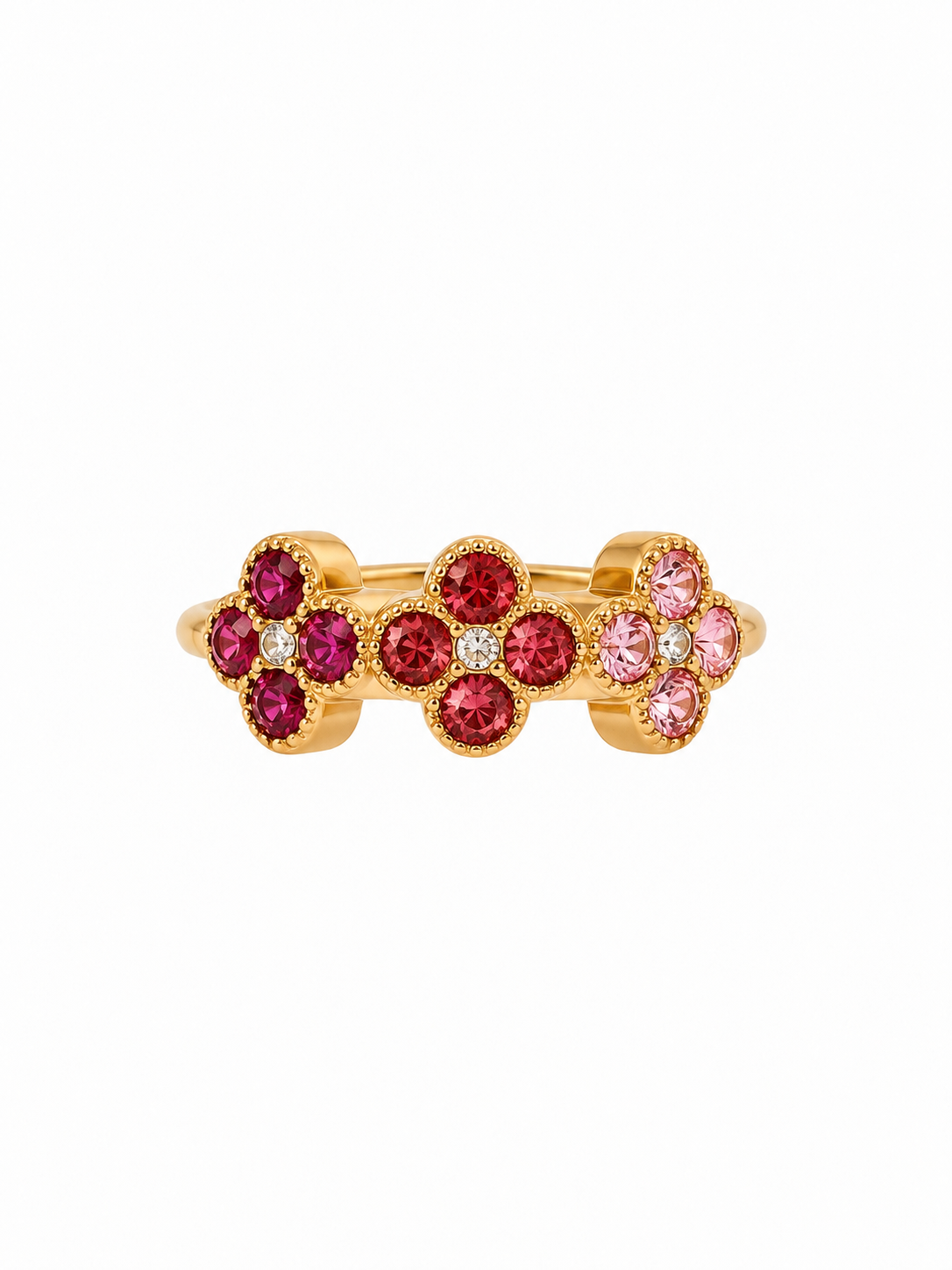 Bague en acier inoxydable "ALYA PINK"