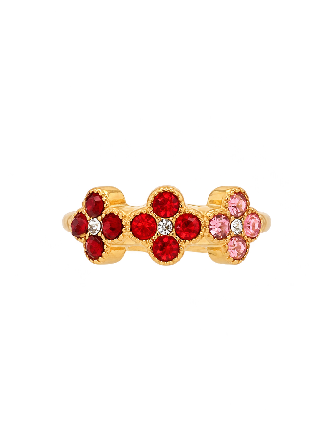 Bague en acier inoxydable "ALYA RED"