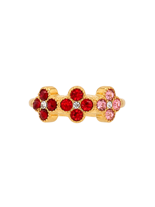 Bague en acier inoxydable "ALYA RED"