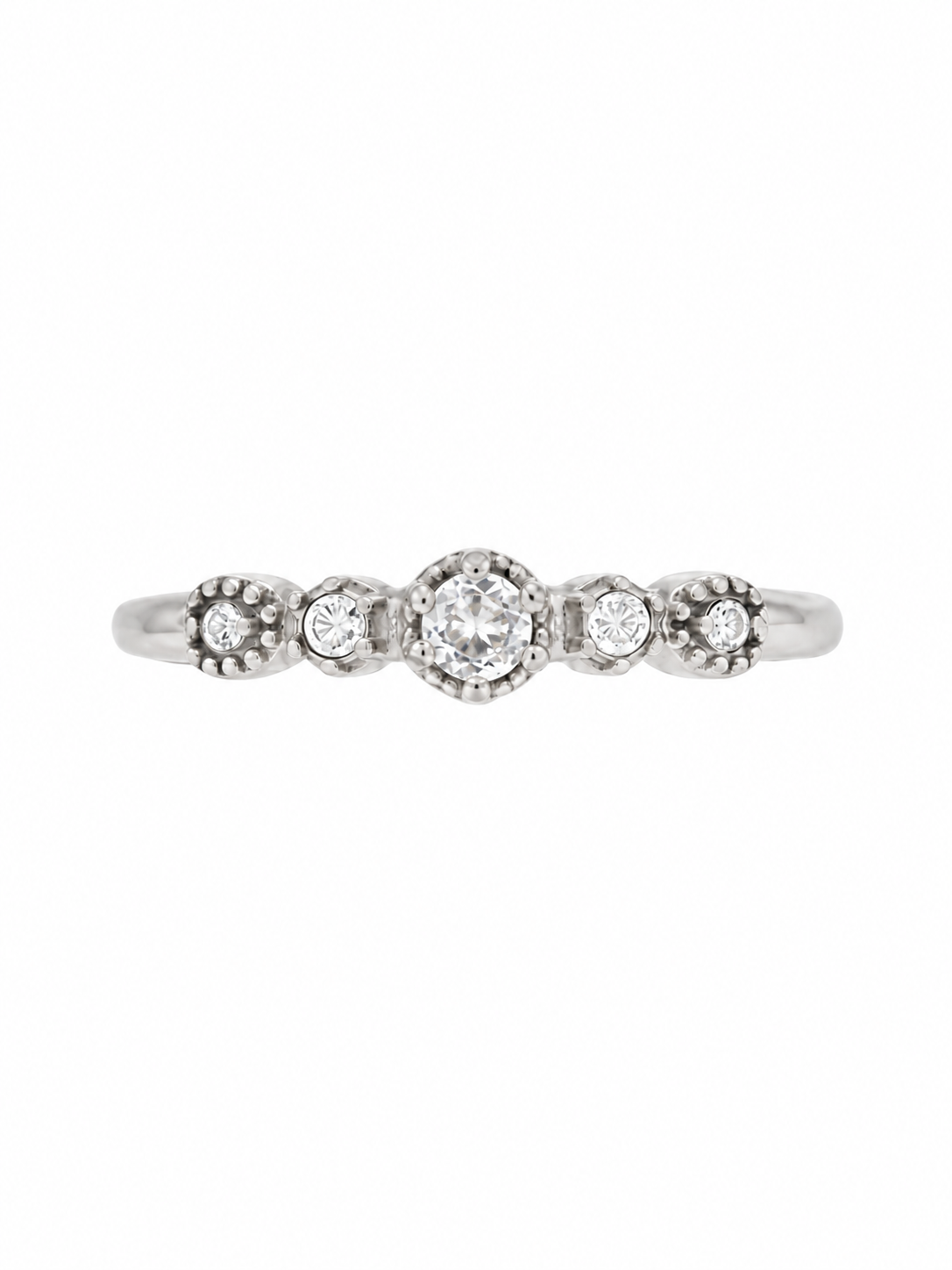 Bague en acier inoxydable "AMBRE"