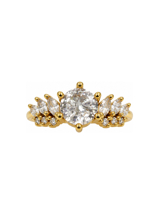 Bague en acier inoxydable "DIANA"