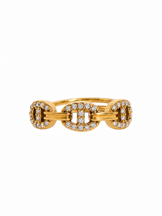 Bague en acier inoxydable "HINA"