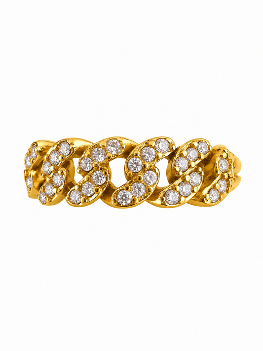 Bague en acier inoxydable "LAURINE"