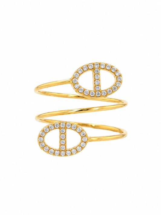 Bague en acier inoxydable "SANA"