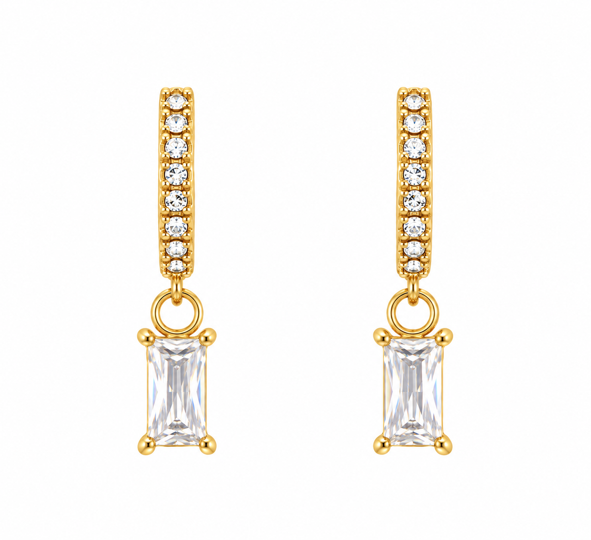 Boucles d'oreilles en acier inoxydable "ALICIA"