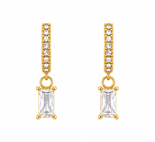 Boucles d'oreilles en acier inoxydable "ALICIA"