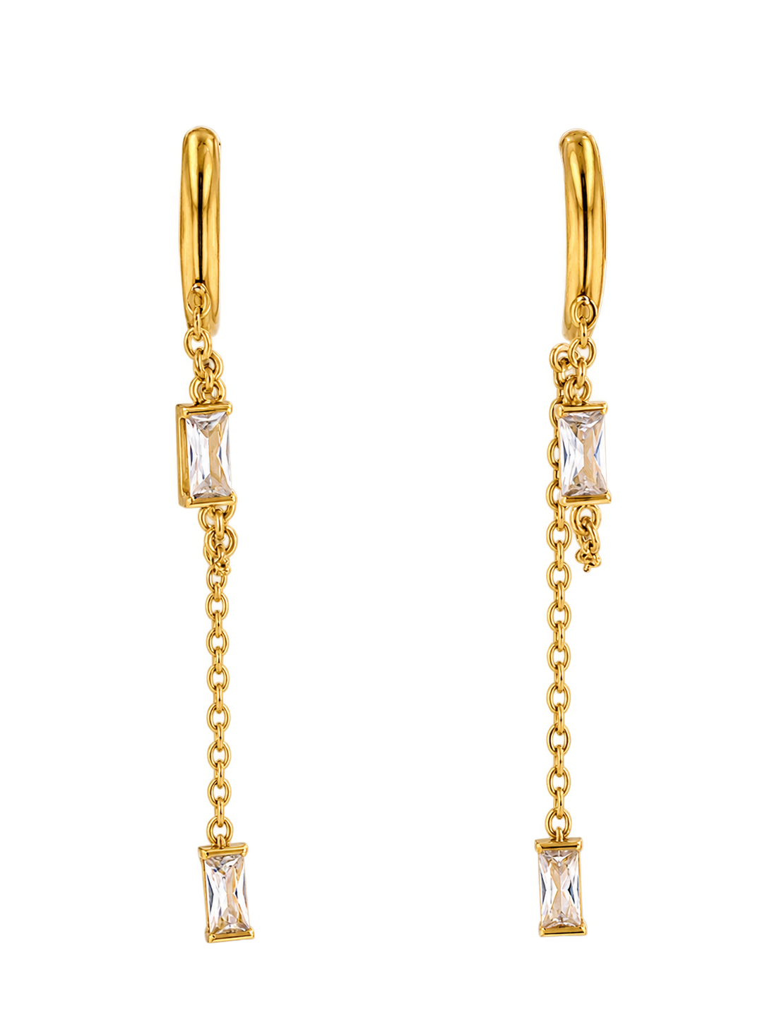 Boucles d'oreilles en acier inoxydable "ARINE"