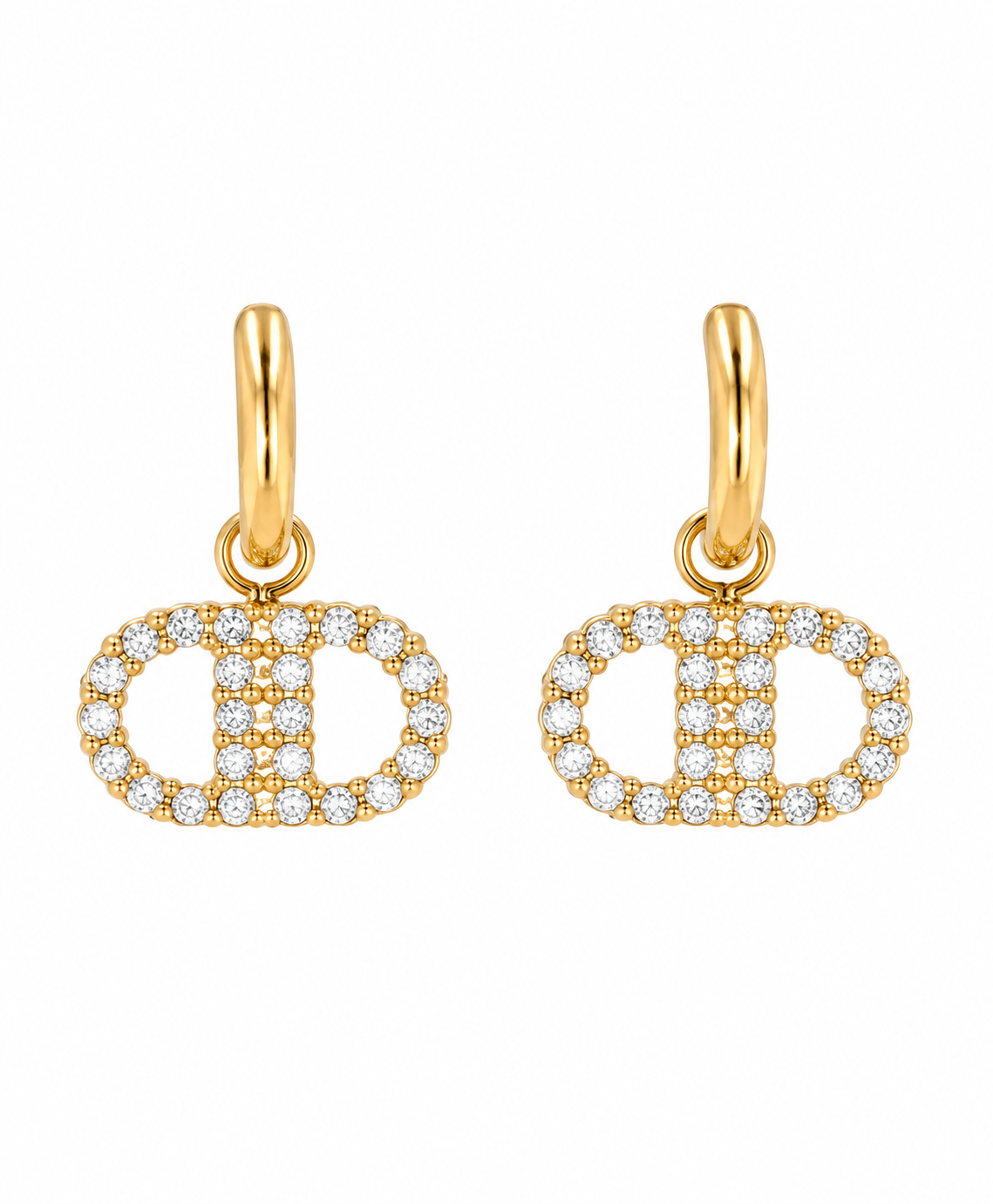 Boucles d'oreilles en acier inoxydable "DIANA"