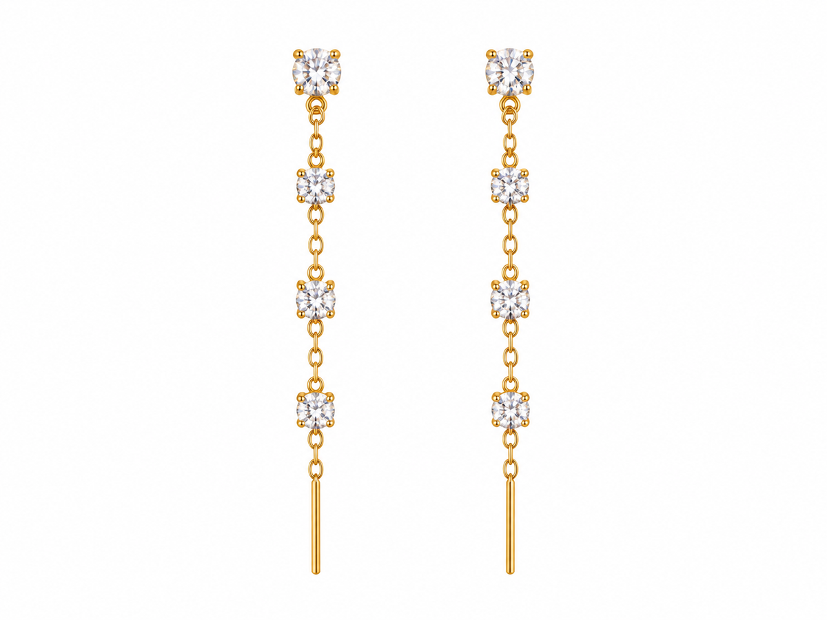 Boucles d'oreilles en acier inoxydable "ÉMILIA"