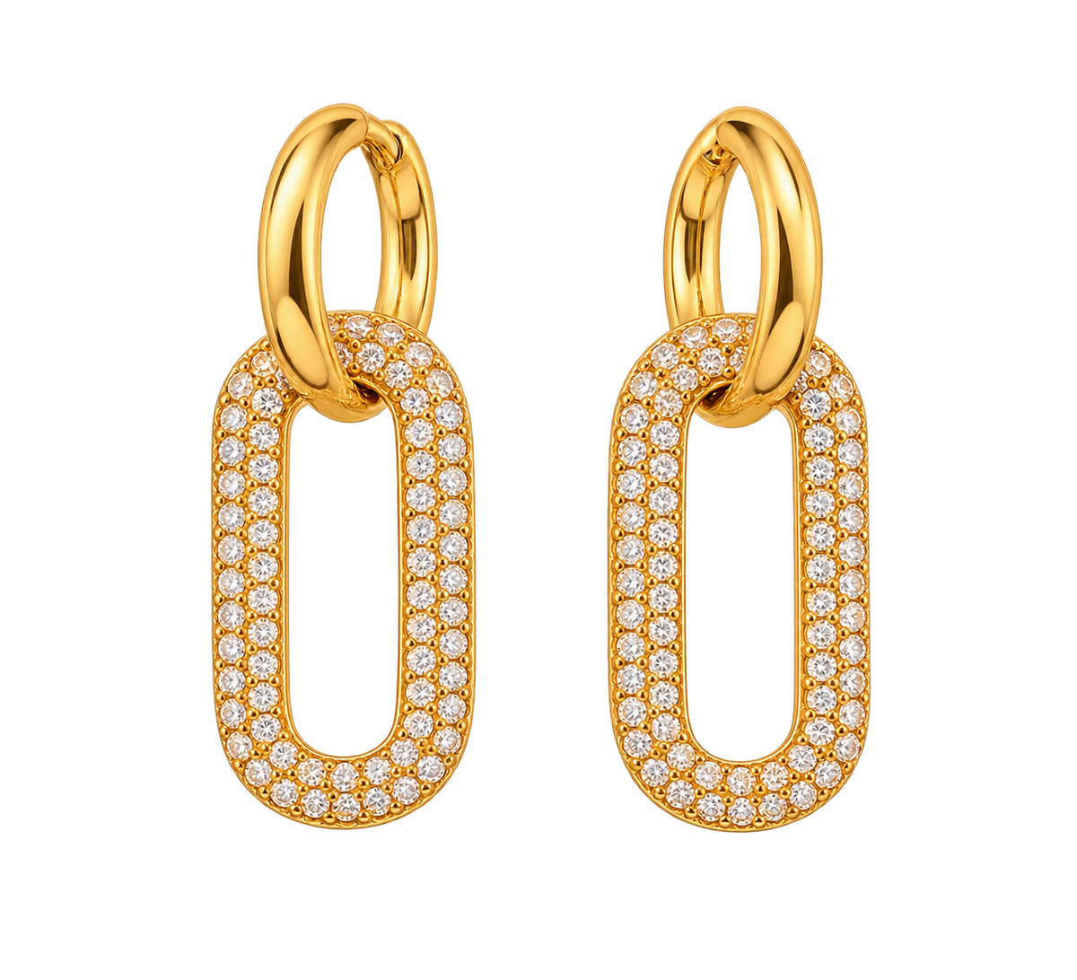 Boucles d'oreilles en acier inoxydable "MONICA"