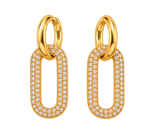 Boucles d'oreilles en acier inoxydable "MONICA"
