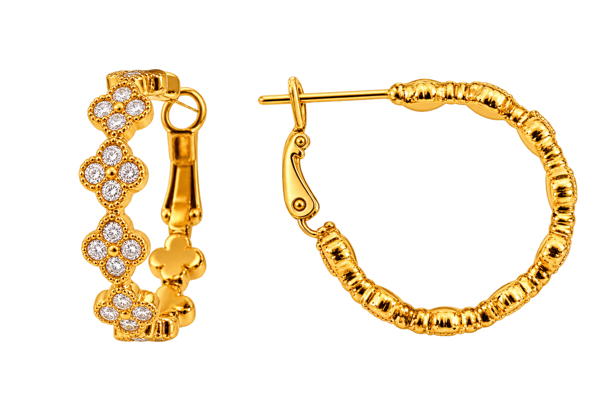 Boucles d'oreilles en acier inoxydable "SEYANA"