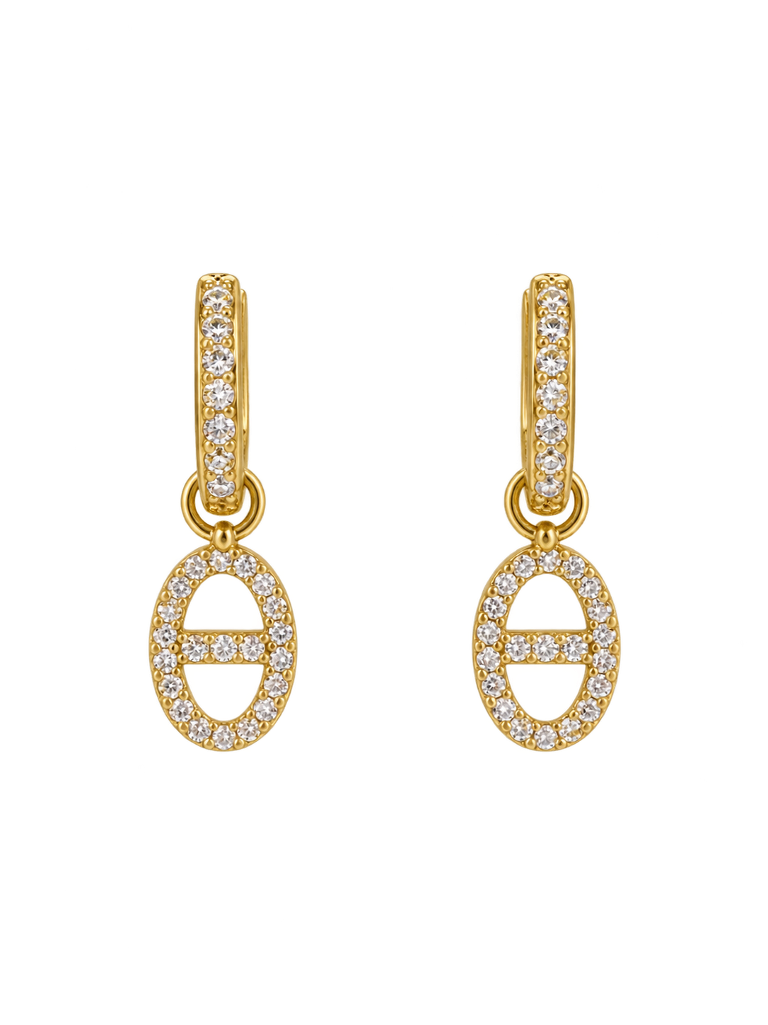 Boucles d'oreilles en acier inoxydable "YÉLÉNA"