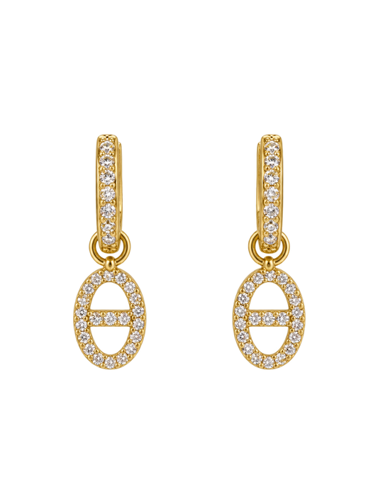 Boucles d'oreilles en acier inoxydable "YÉLÉNA"