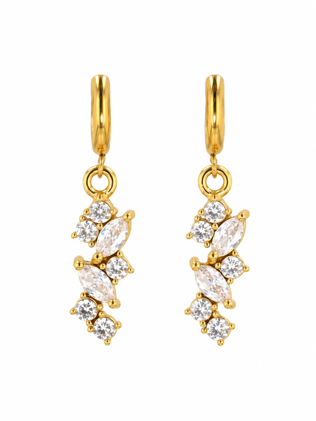 Boucles d'oreilles en acier inoxydable "ALYSSA"