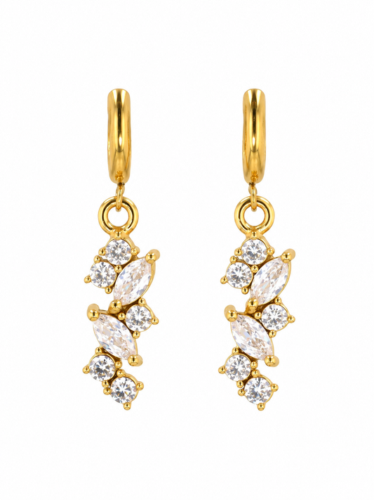 Boucles d'oreilles en acier inoxydable "ALYSSA"