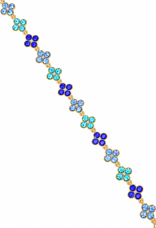 Bracelet en acier inoxydable "ALYA FULL BLUE"