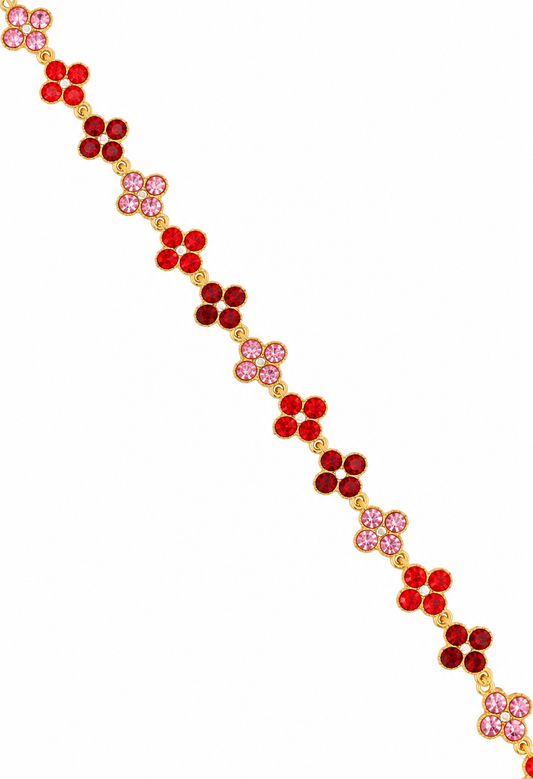 Bracelet en acier inoxydable "ALYA FULL RED"