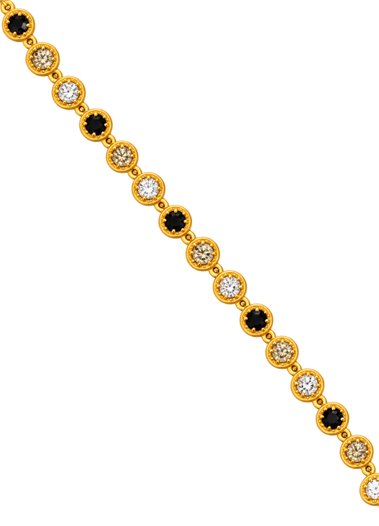 Bracelet en acier inoxydable "AVA BLACK"