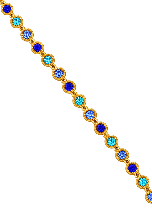 Bracelet en acier inoxydable "AVA BLUE"