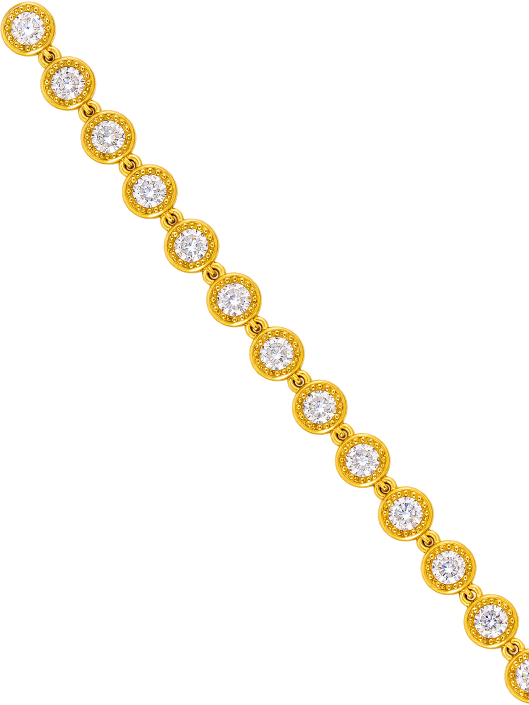 Bracelet en acier inoxydable "AVA WHITE"
