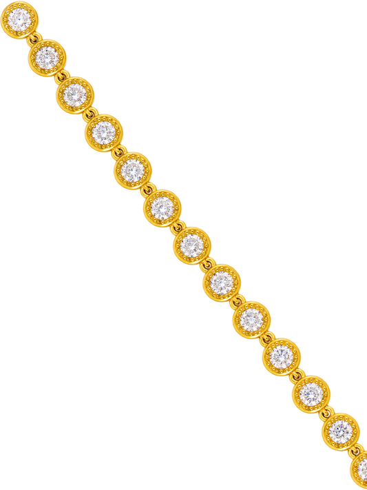 Bracelet en acier inoxydable "AVA WHITE"