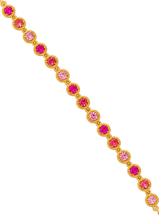 Bracelet en acier inoxydable "AVA PINK"