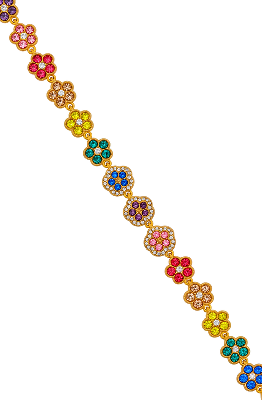 Bracelet en acier inoxydable "FLORA RAINBOW"