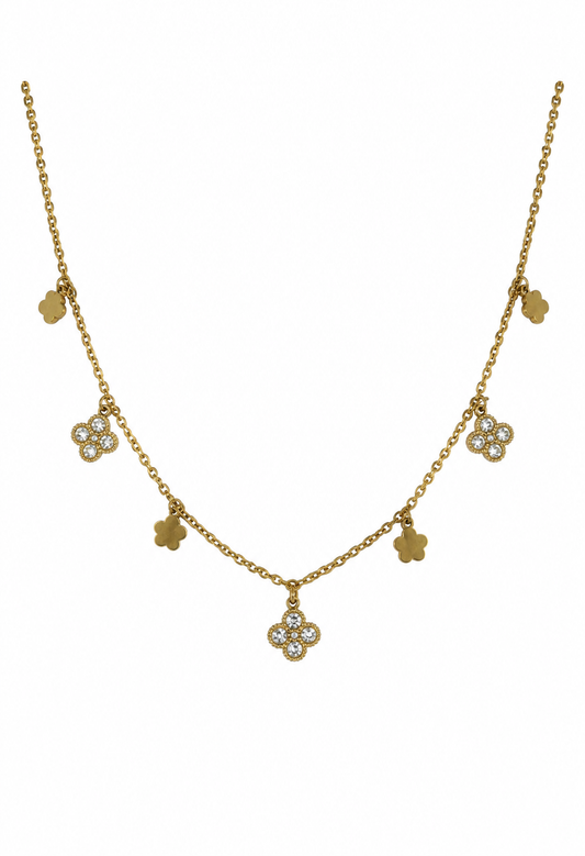 Collier en acier inoxydable "ALYA FLORA"