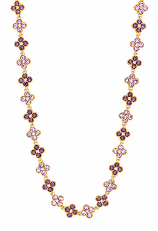 Collier en acier inoxydable "ALYA PURPLE"