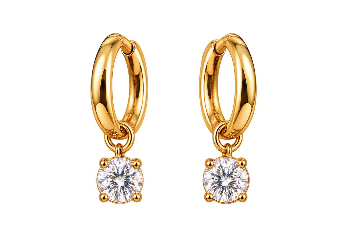 Boucles d'oreilles en acier inoxydable "ASHLEY"