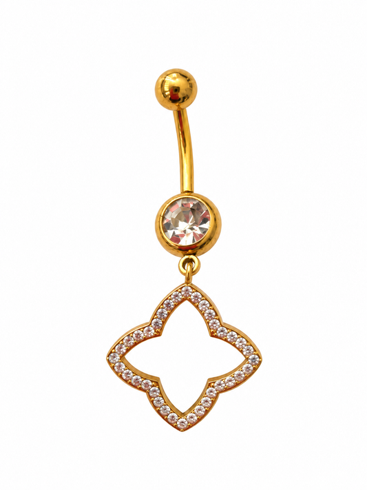 Piercing au nombril en acier inoxydable "LANA"