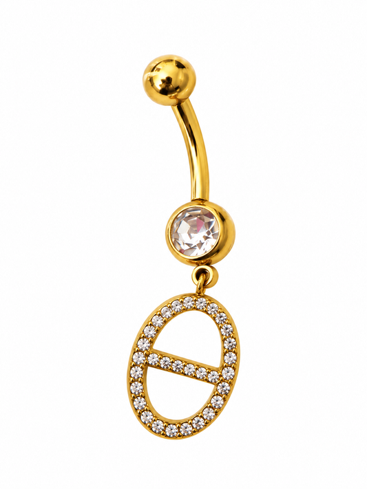 Piercing au nombril en acier inoxydable "NELLA"