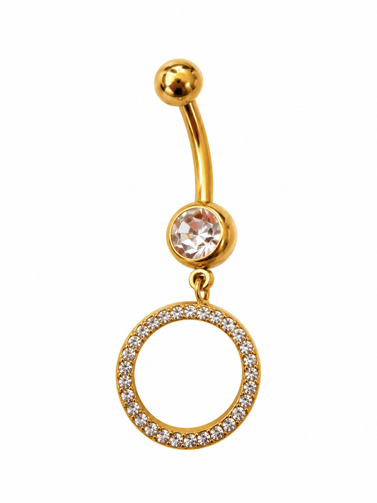 Piercing au nombril en acier inoxydable "NOA"